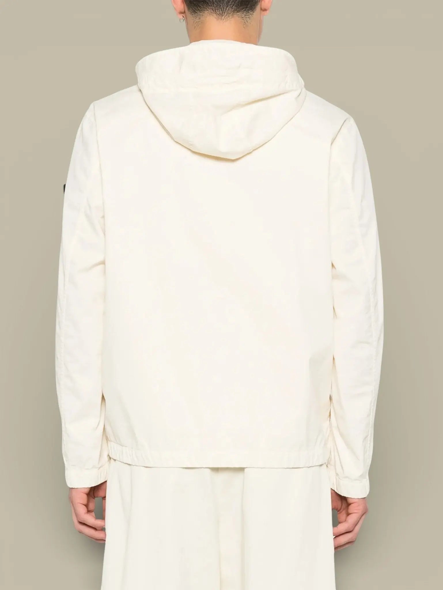 Veste à Capuche Stone Island Creme - Stretch Organic - veste