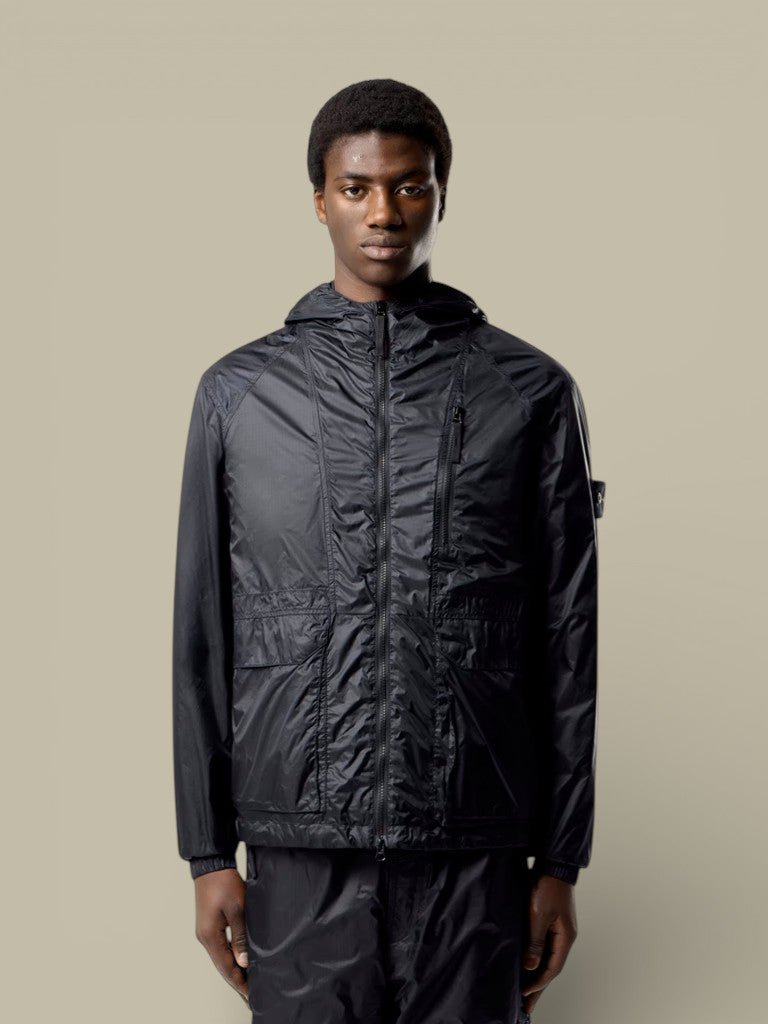 Veste à Capuche Stone Island Noir - Light Ripstop Cordura - veste