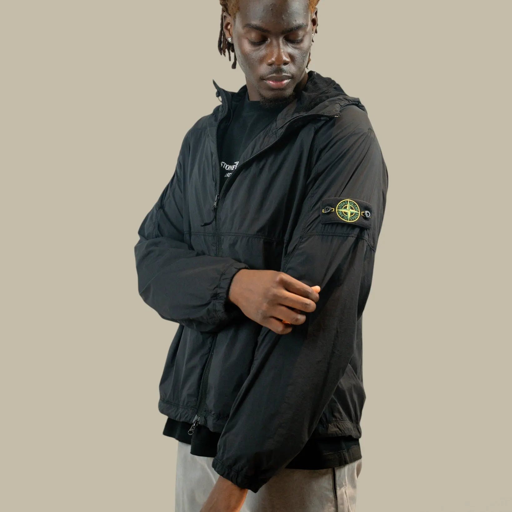 Veste à Capuche Stone Island Noir - Nylon Ultralight Stone Island
