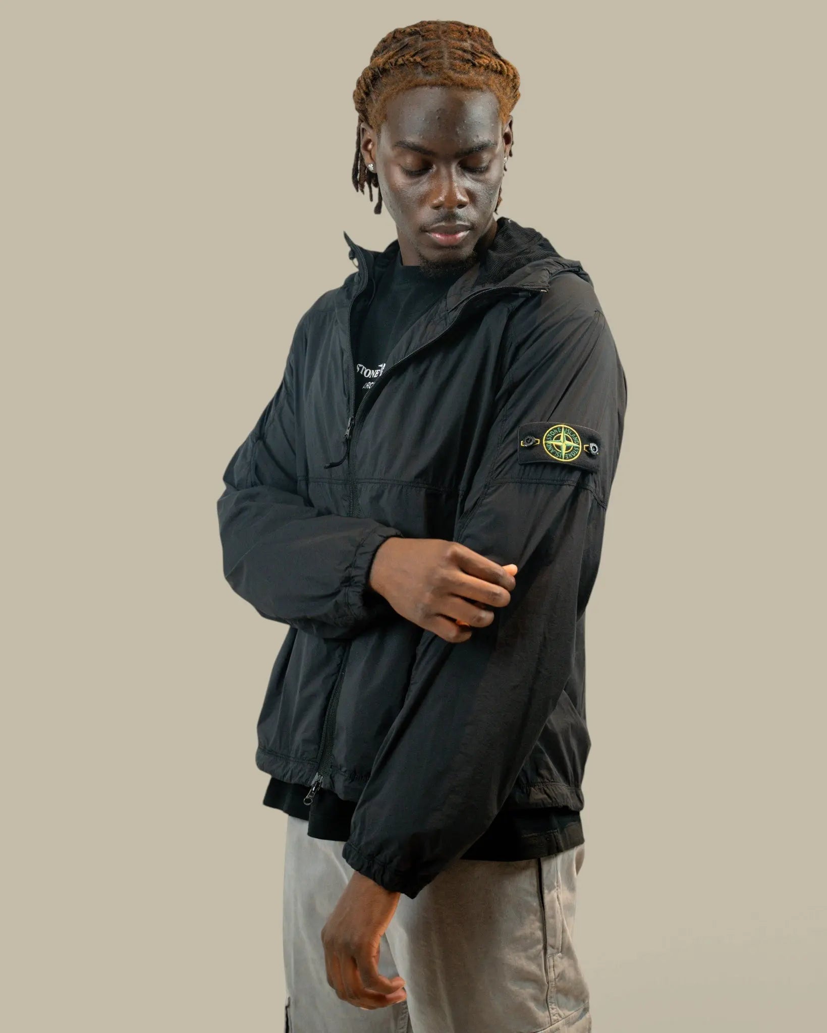 Veste à Capuche Stone Island Noir - Nylon Ultralight Stone Island