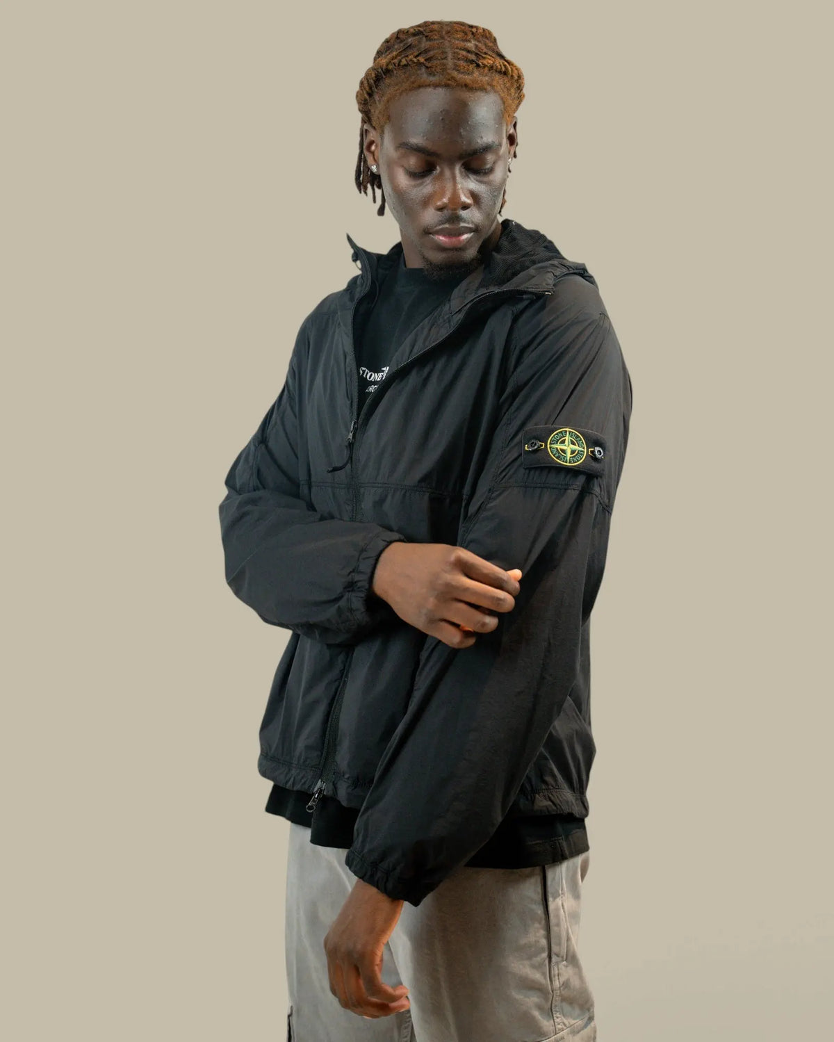 Veste à Capuche Stone Island Noir - Nylon Ultralight Stone Island