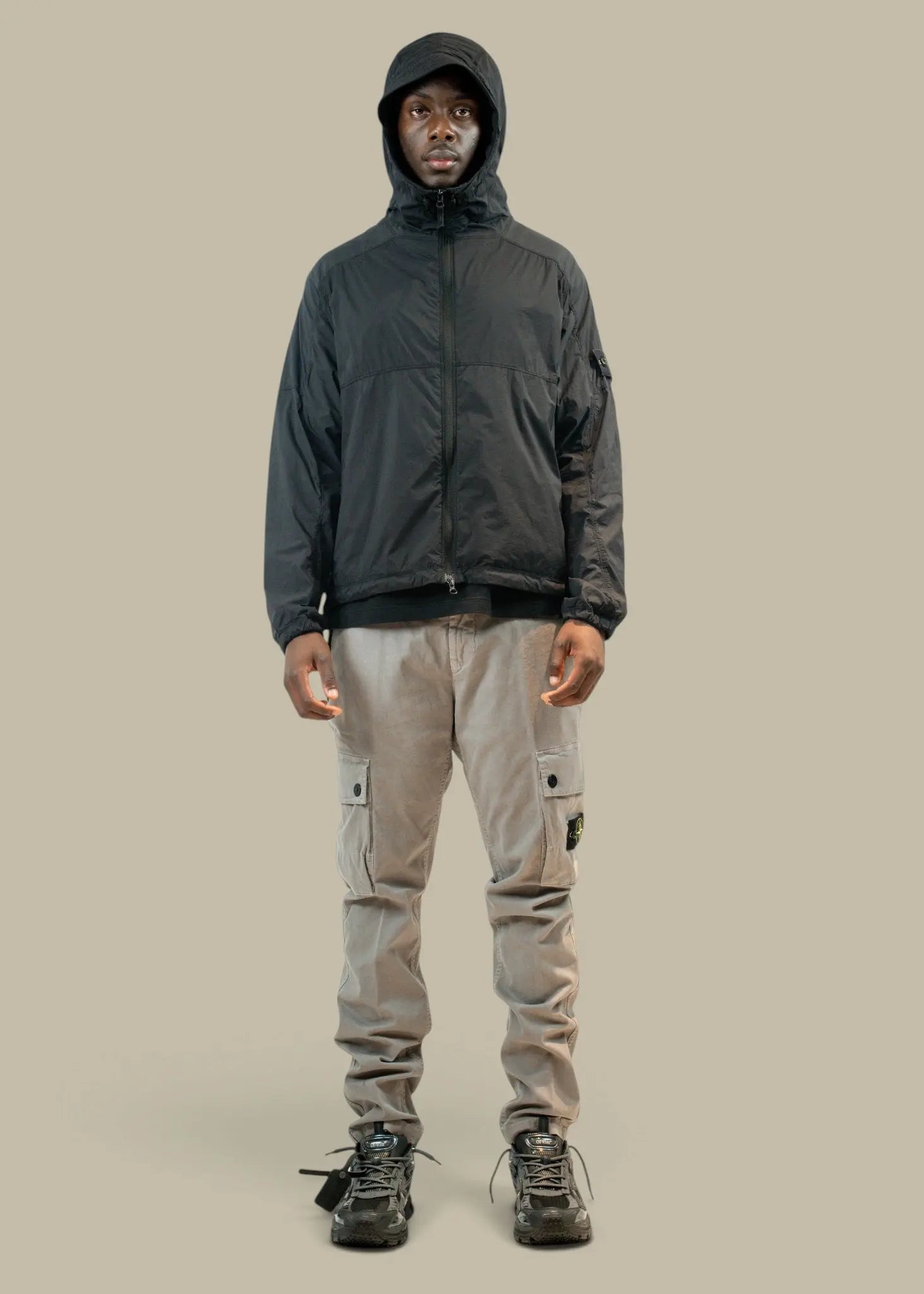 Veste à Capuche Stone Island Noir - Nylon Ultralight Stone Island