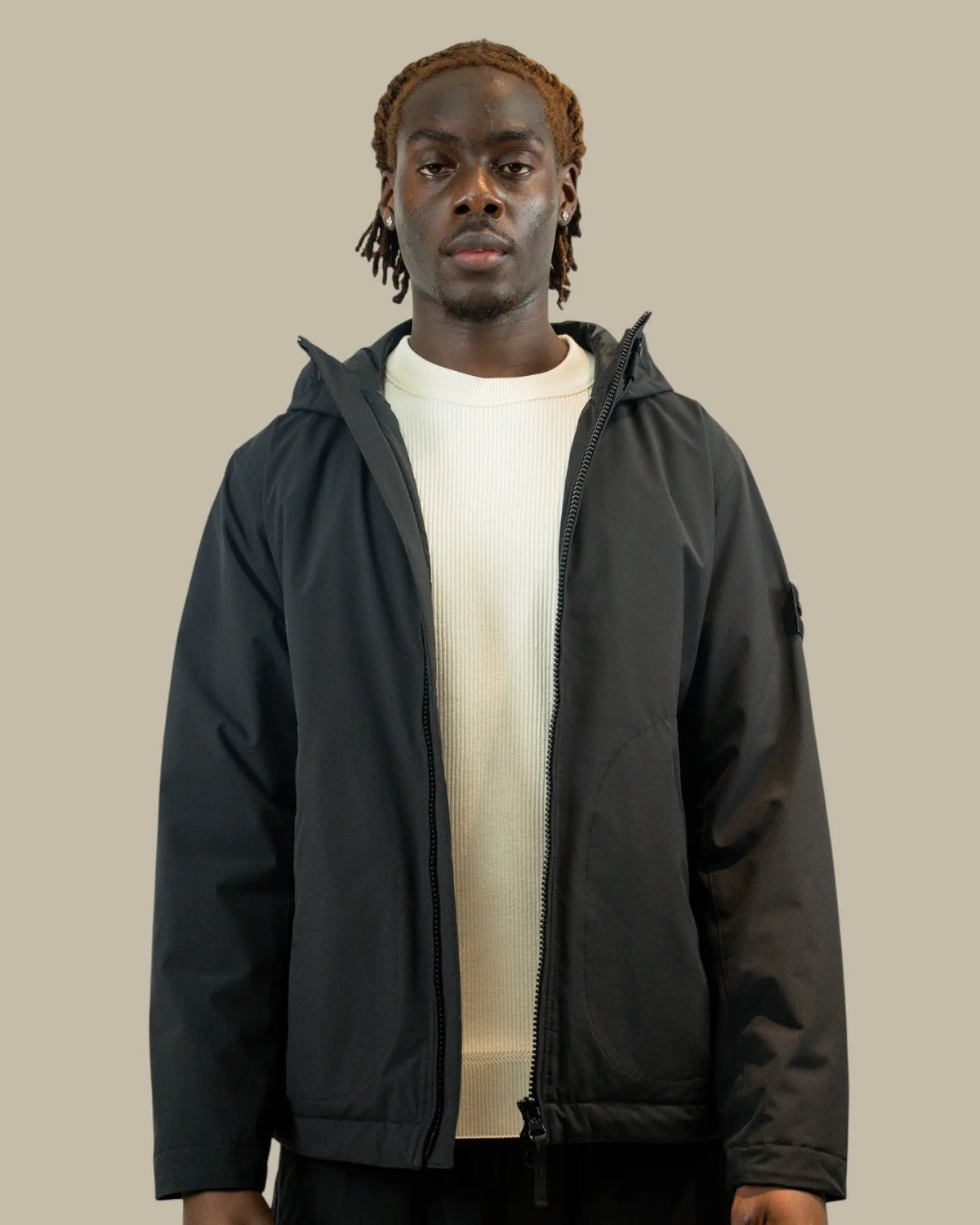 Veste à Capuche Stone Island Noir - Soft Shel Stone Island