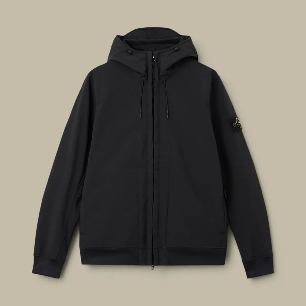 Veste à Capuche Stone Island Noir - Soft Shell Stone Island