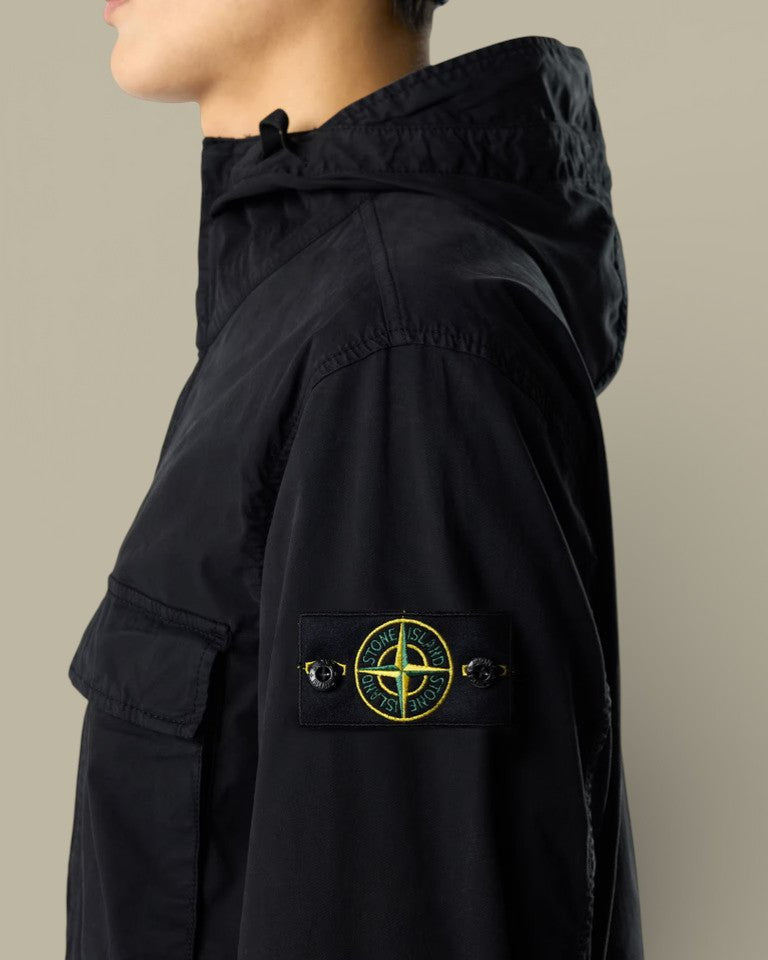 Veste à Capuche Stone Island Noir - Stretch Organic - veste