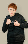 Veste à Capuche Stone Island Noir- Stretch Organic Stone Island