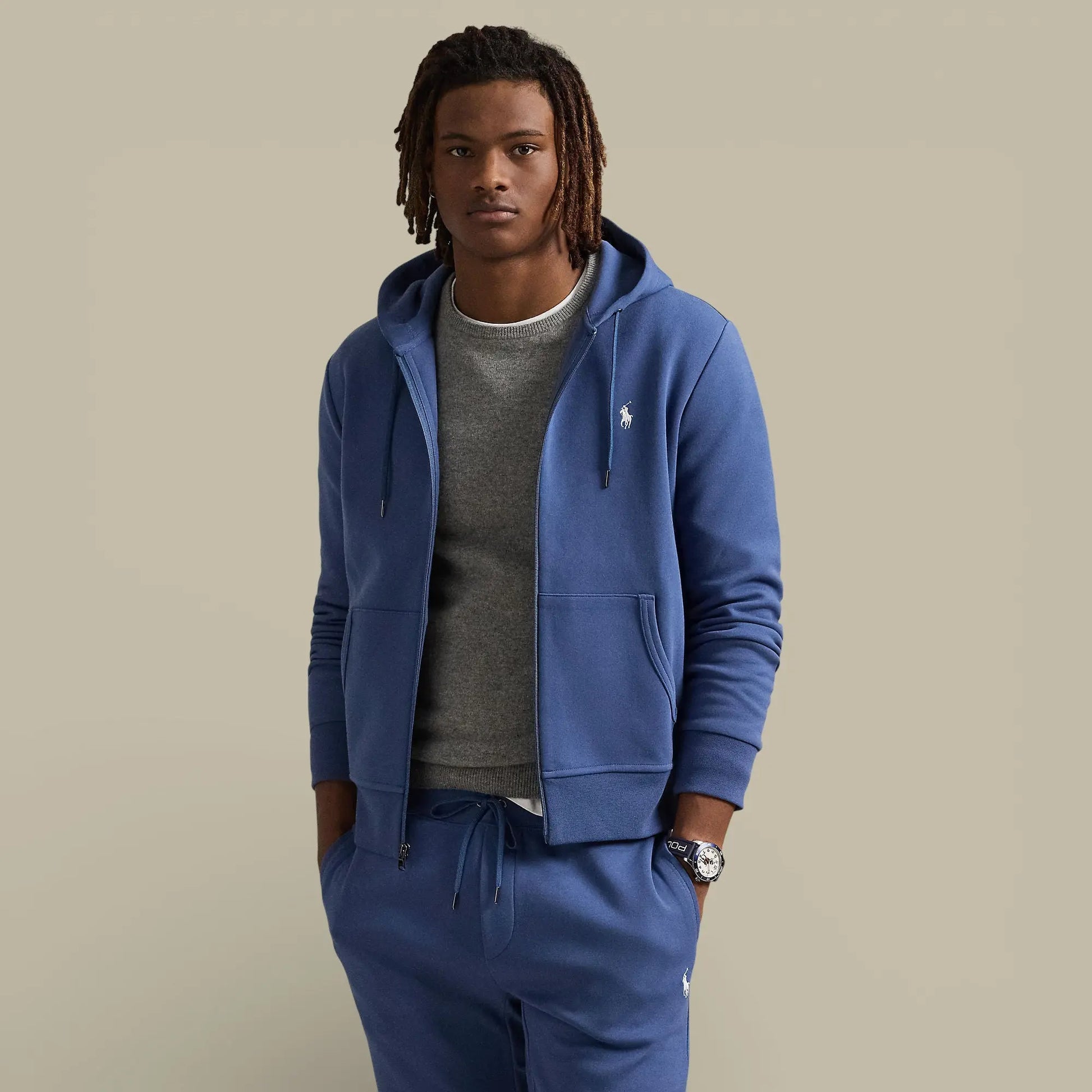Veste Capuche Ralph Lauren - Bleu - veste