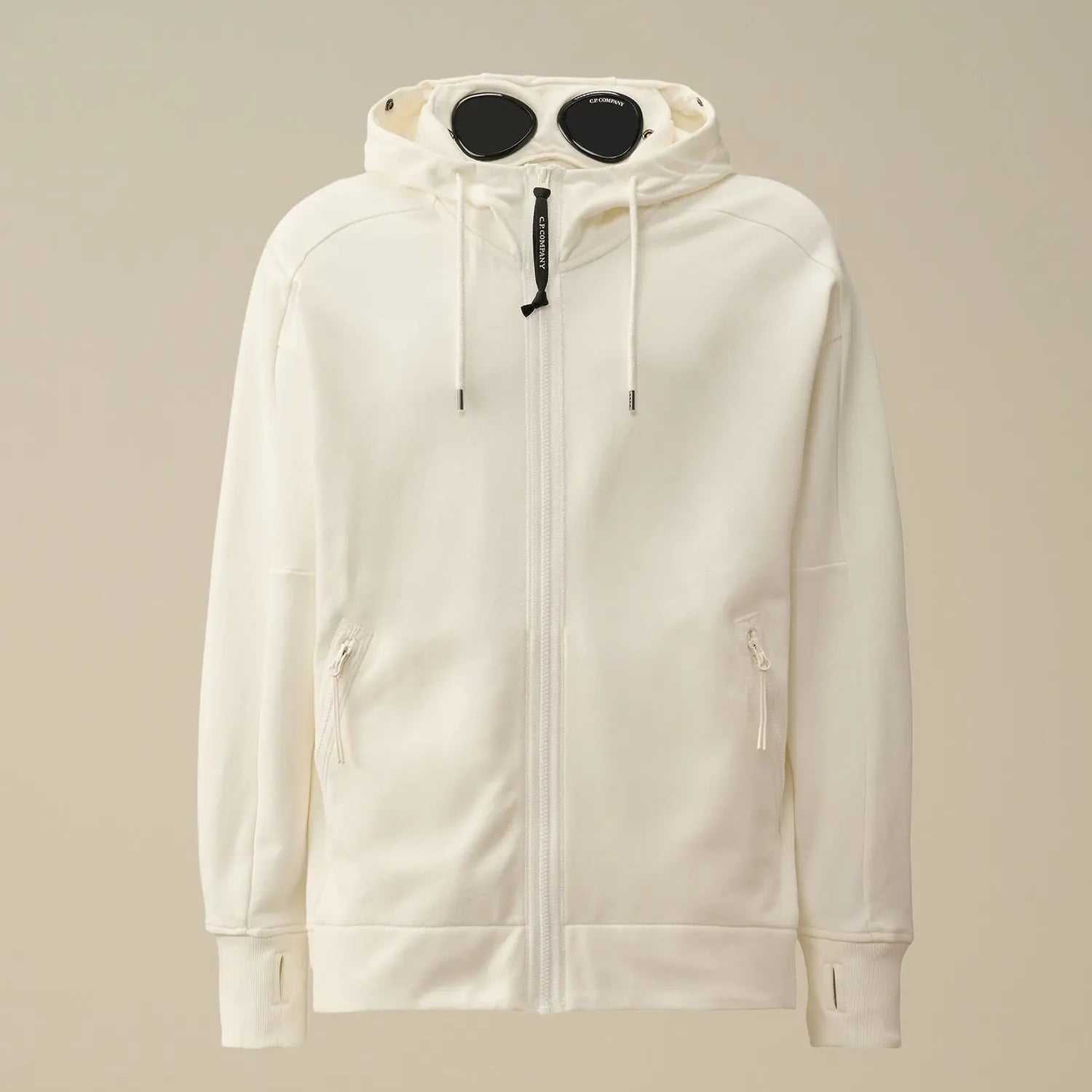Veste C.P. Company Blanc - Goggle jacket - veste