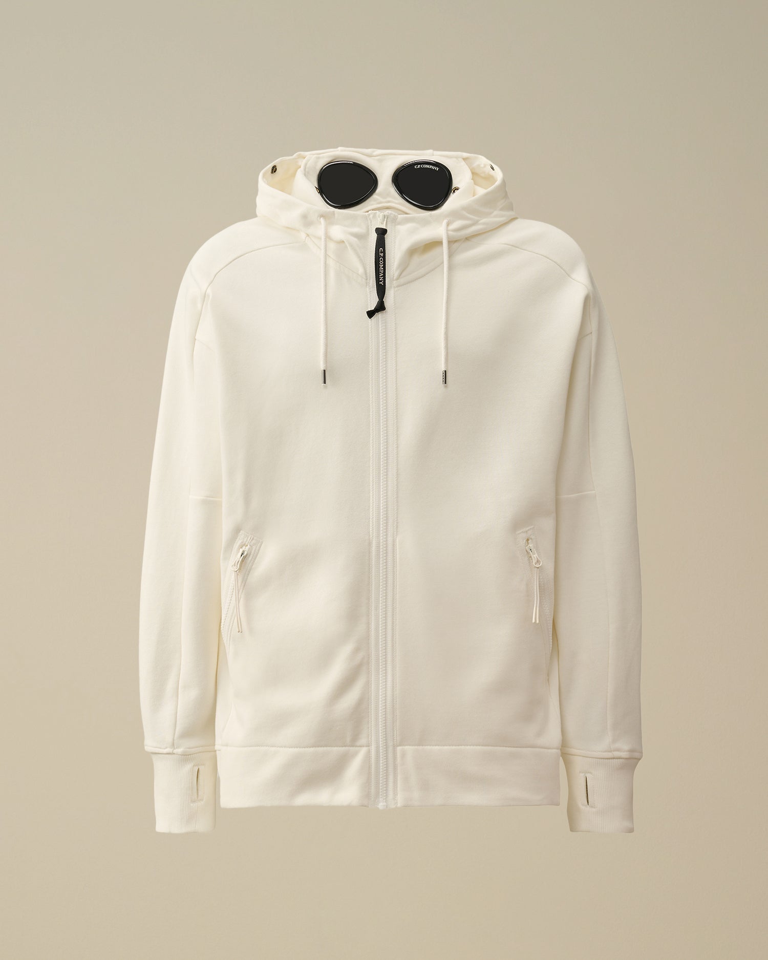 Veste C.P. Company Blanc - Goggle jacket - veste