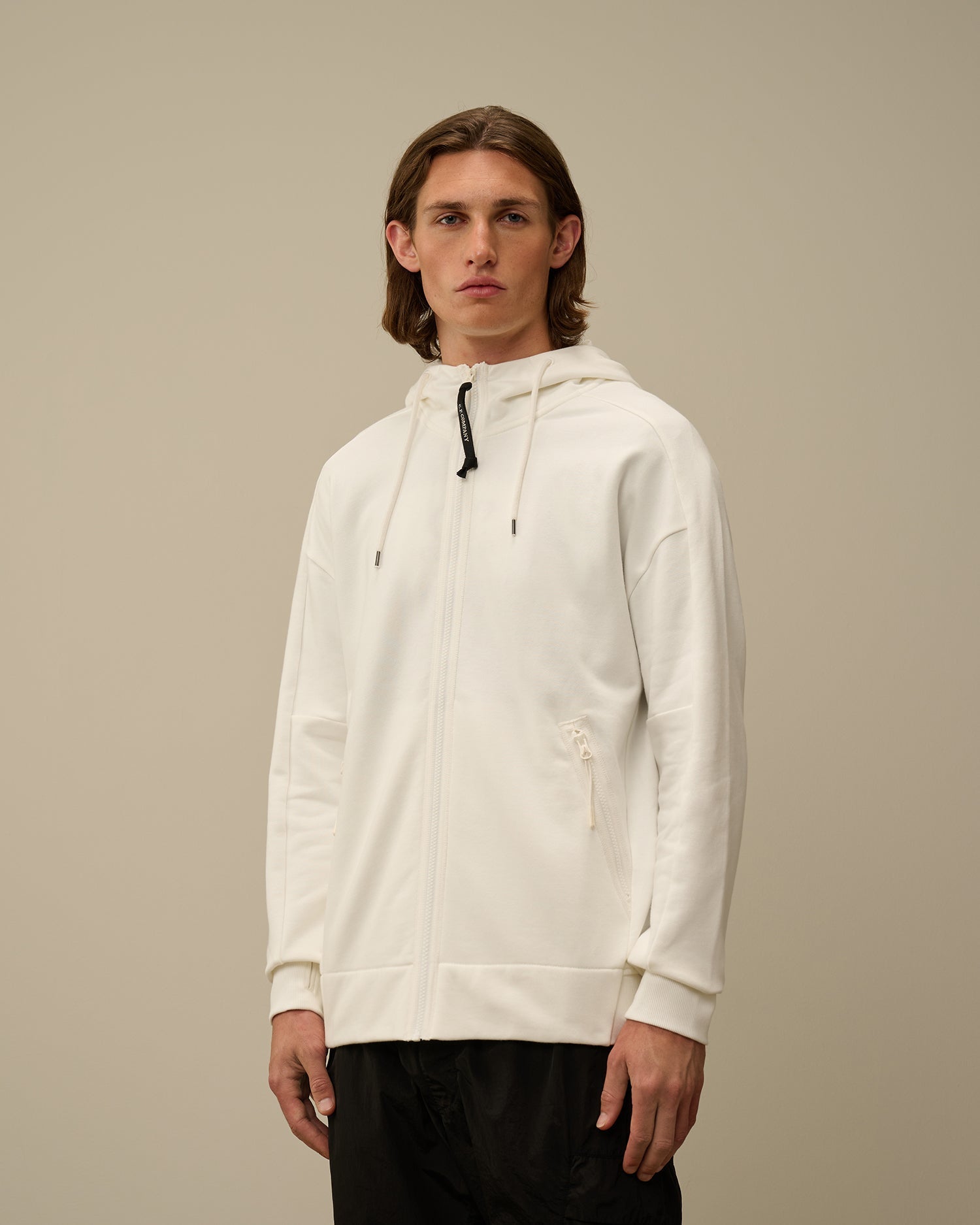 Veste C.P. Company Blanc - Goggle jacket - veste