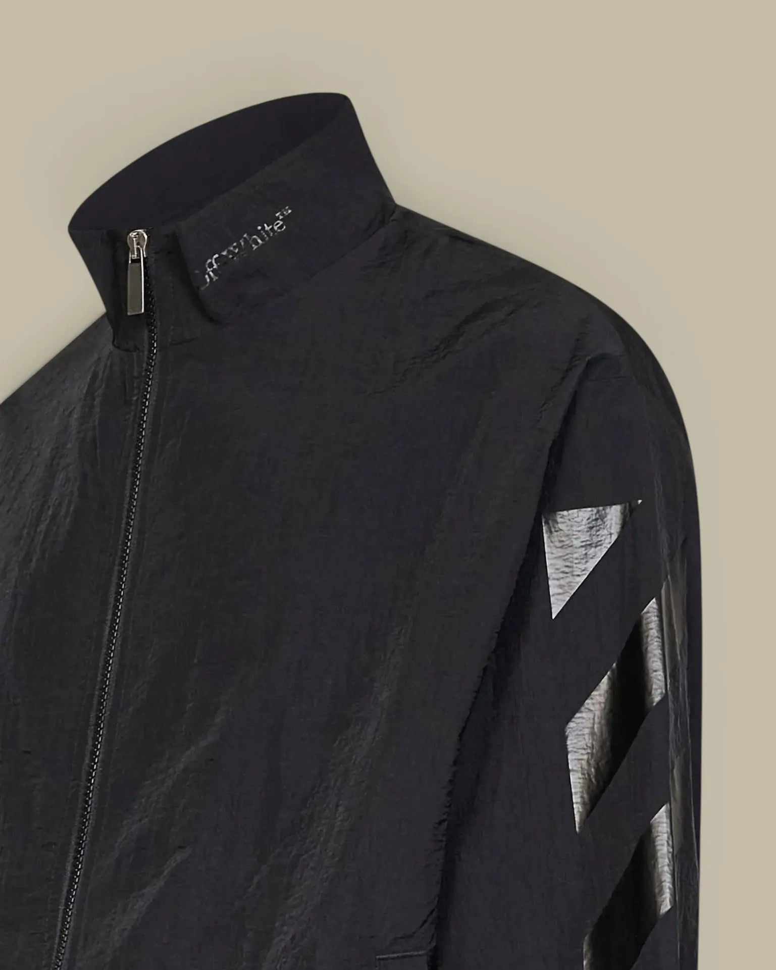Veste Off-White Noir - Tracktop Off-White
