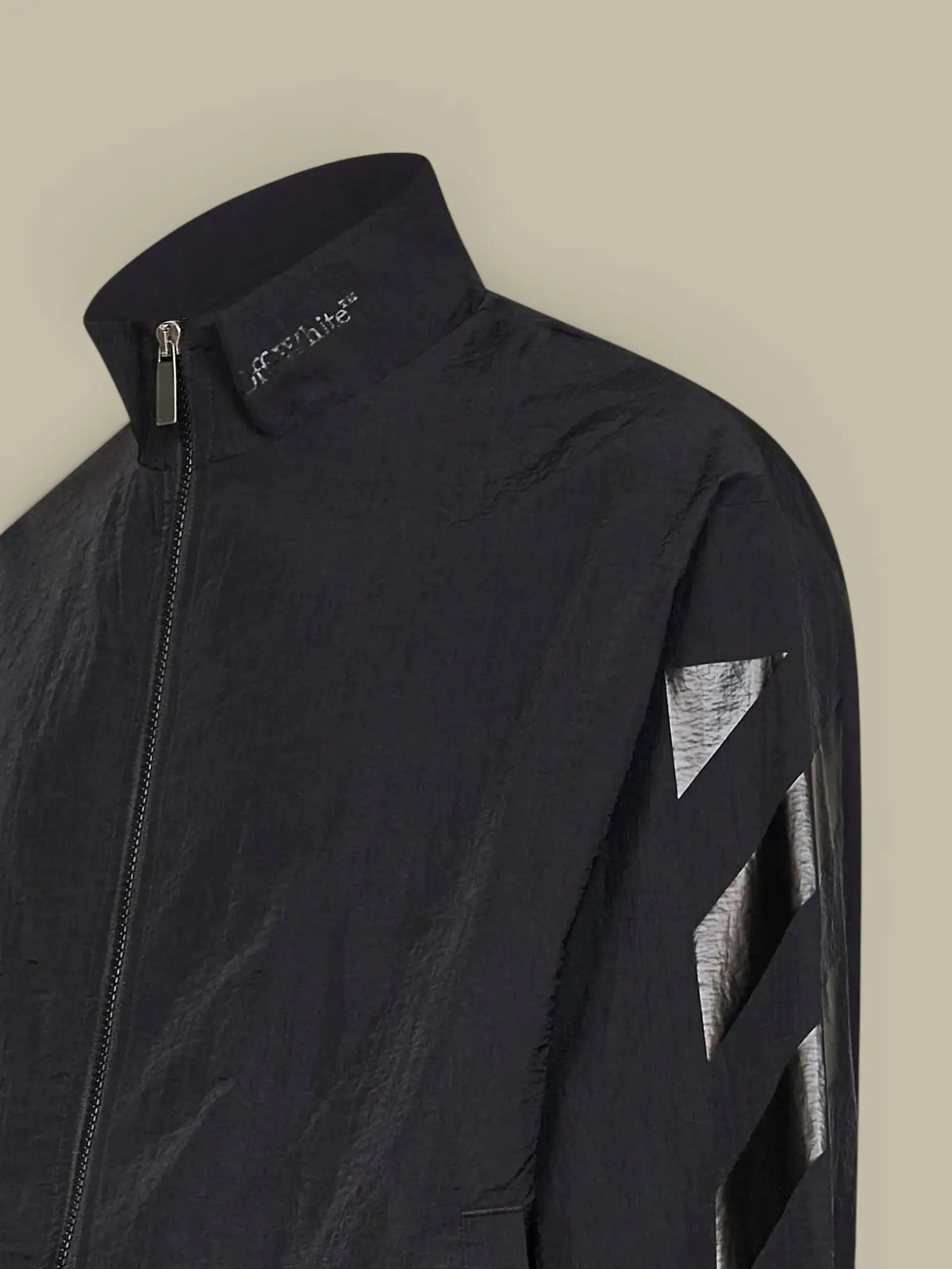 Veste Off-White Noir - Tracktop Off-White