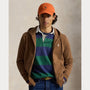 Veste Capuche Ralph Lauren Marron - SWEAT À CAPUCHE À DOUBLE MAILLE AVEC FERMETURE ÉCLAIR INTÉGRALE Ralph Lauren