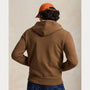 Veste Capuche Ralph Lauren Marron - SWEAT À CAPUCHE À DOUBLE MAILLE AVEC FERMETURE ÉCLAIR INTÉGRALE Ralph Lauren