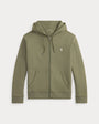 Veste Capuche Ralph Lauren Kaki - SWEAT À CAPUCHE À DOUBLE MAILLE AVEC FERMETURE ÉCLAIR INTÉGRALE Ralph Lauren
