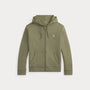 Veste Capuche Ralph Lauren Kaki - SWEAT À CAPUCHE À DOUBLE MAILLE AVEC FERMETURE ÉCLAIR INTÉGRALE Ralph Lauren