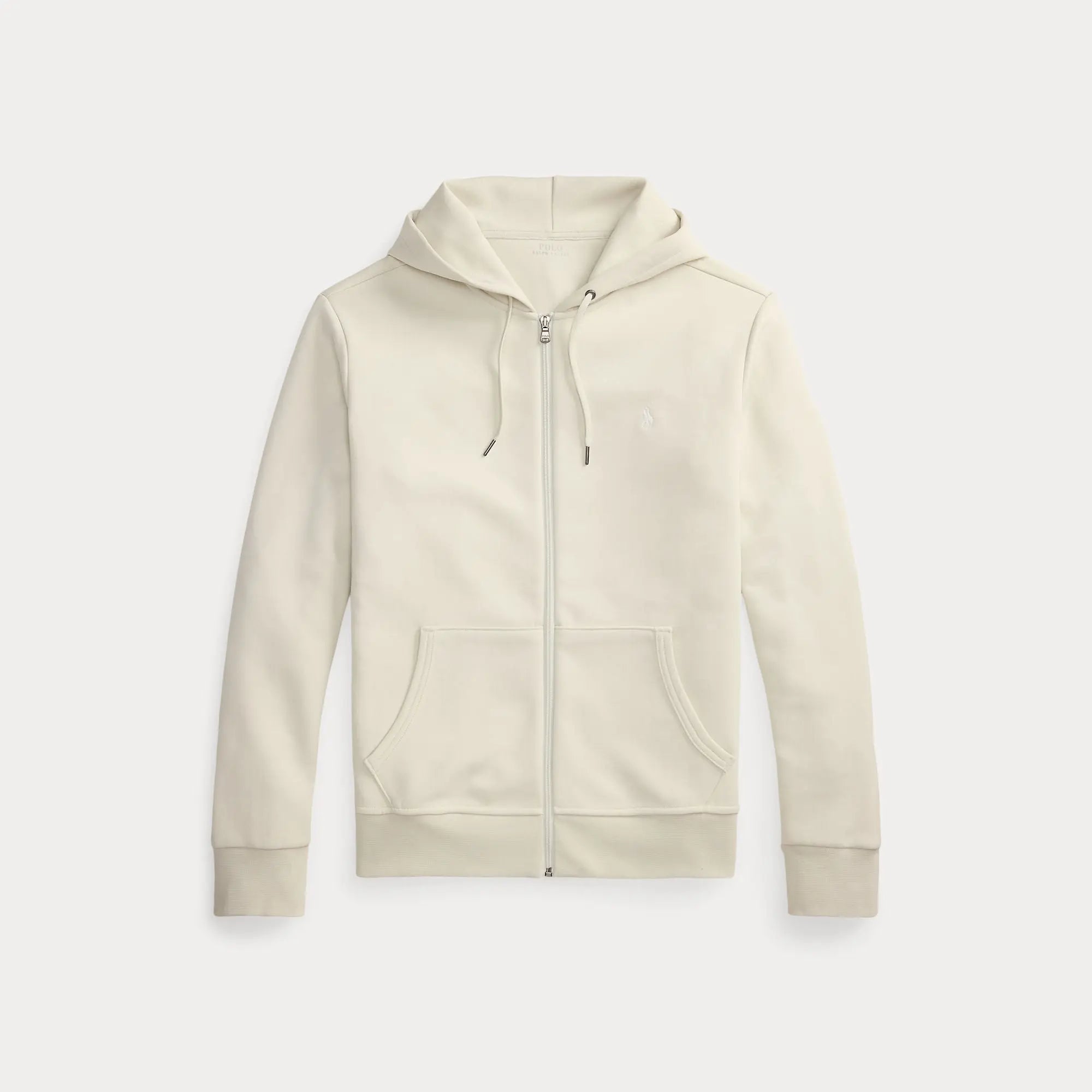 Veste Capuche Ralph Lauren Creme - SWEAT À CAPUCHE À DOUBLE MAILLE AVEC FERMETURE ÉCLAIR INTÉGRALE Ralph Lauren