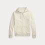 Veste Capuche Ralph Lauren Creme - SWEAT À CAPUCHE À DOUBLE MAILLE AVEC FERMETURE ÉCLAIR INTÉGRALE Ralph Lauren