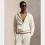 Veste Capuche Ralph Lauren Creme - SWEAT À CAPUCHE À DOUBLE MAILLE AVEC FERMETURE ÉCLAIR INTÉGRALE Ralph Lauren