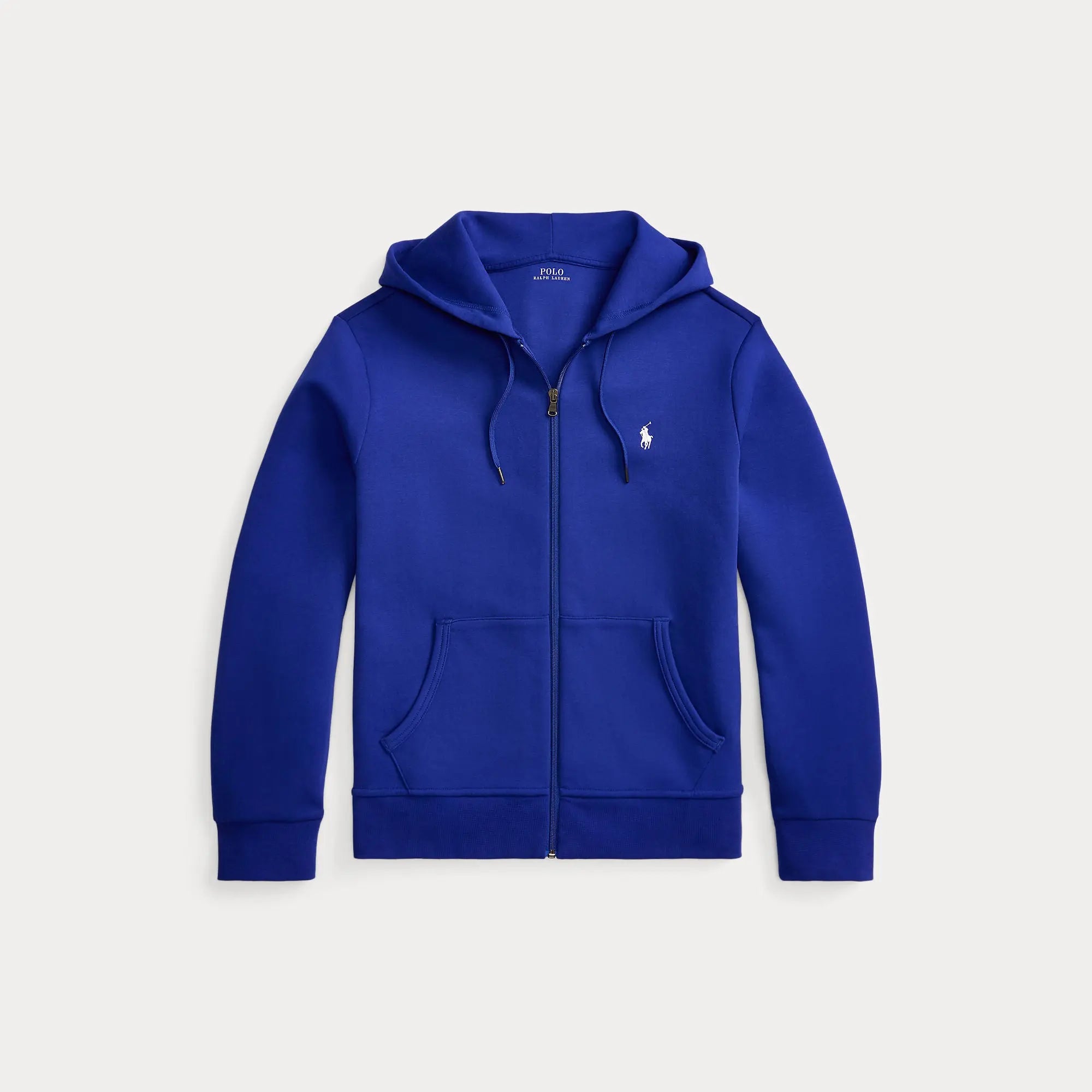 Veste Capuche Ralph Lauren Bleu - SWEAT À CAPUCHE À DOUBLE MAILLE AVEC FERMETURE ÉCLAIR INTÉGRALE Ralph Lauren