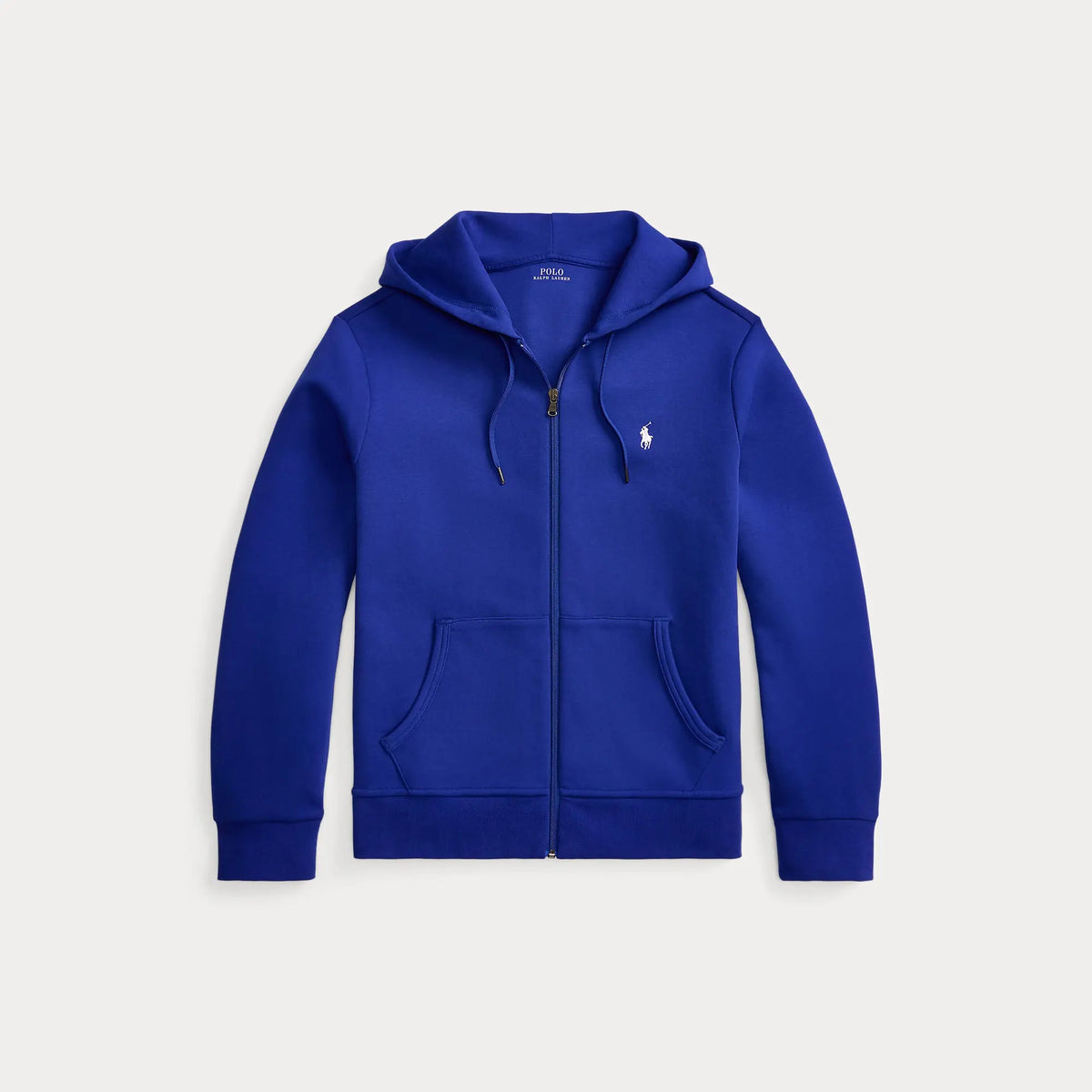 Veste Capuche Ralph Lauren Bleu - SWEAT À CAPUCHE À DOUBLE MAILLE AVEC FERMETURE ÉCLAIR INTÉGRALE Ralph Lauren