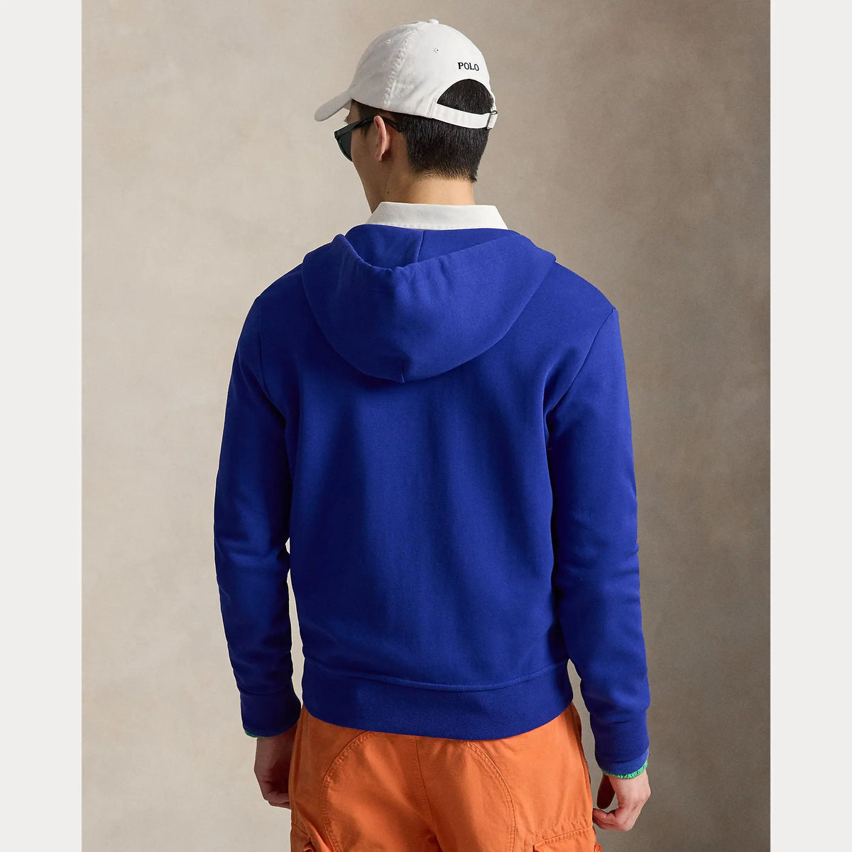 Veste Capuche Ralph Lauren Bleu - SWEAT À CAPUCHE À DOUBLE MAILLE AVEC FERMETURE ÉCLAIR INTÉGRALE Ralph Lauren