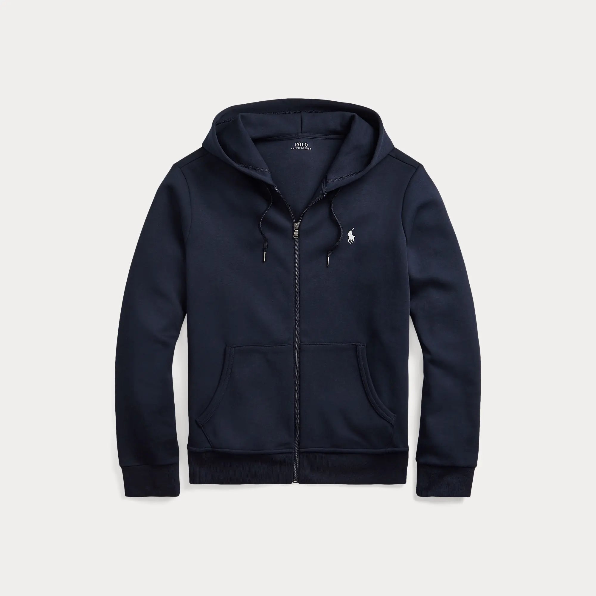 Veste Capuche Ralph Lauren Bleu Marine - SWEAT À CAPUCHE À DOUBLE MAILLE AVEC FERMETURE ÉCLAIR INTÉGRALE L'Engrenage
