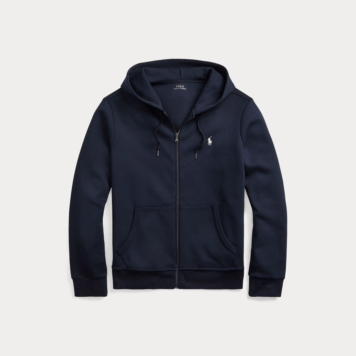 Veste Capuche Ralph Lauren Bleu Marine - SWEAT À CAPUCHE À DOUBLE MAILLE AVEC FERMETURE ÉCLAIR INTÉGRALE L'Engrenage