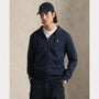 Veste Capuche Ralph Lauren Bleu Marine - SWEAT À CAPUCHE À DOUBLE MAILLE AVEC FERMETURE ÉCLAIR INTÉGRALE L'Engrenage