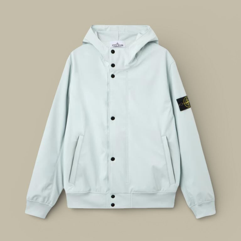 Veste Stone Island Bleu Ciel - Light Soft Shell - R - veste