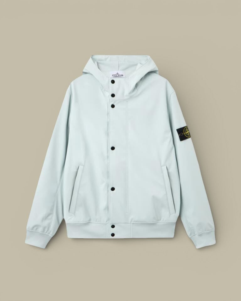 Veste Stone Island Bleu Ciel - Light Soft Shell - R - veste