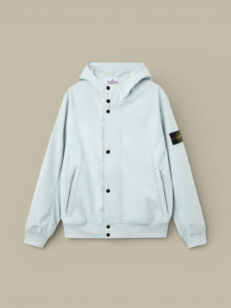 Veste Stone Island Bleu Ciel - Light Soft Shell - R - veste