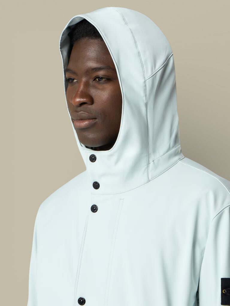 Veste Stone Island Bleu Ciel - Light Soft Shell - R - veste