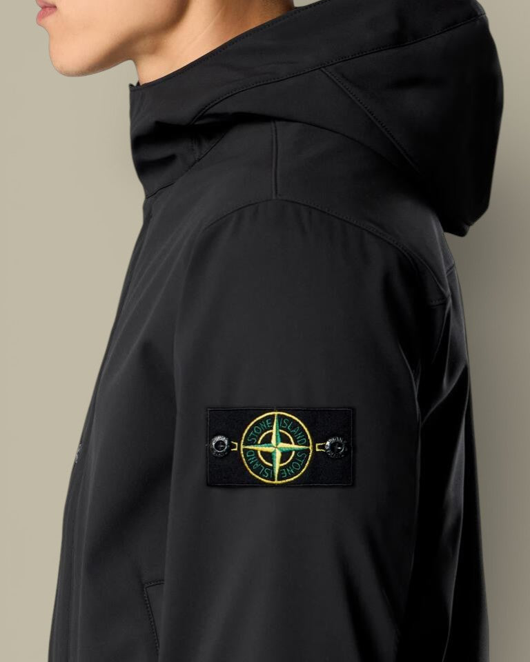Veste Stone Island Noir - Light Soft Shell - R - veste