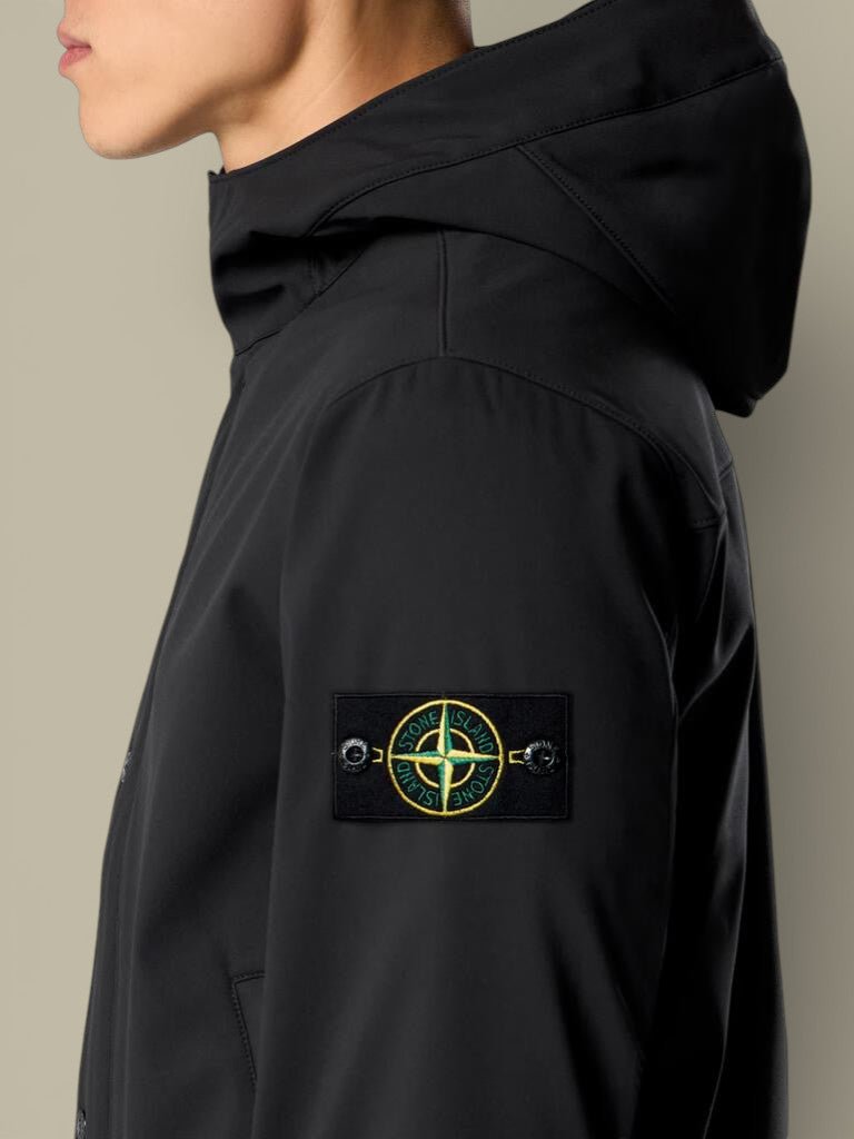 Veste Stone Island Noir - Light Soft Shell - R - veste
