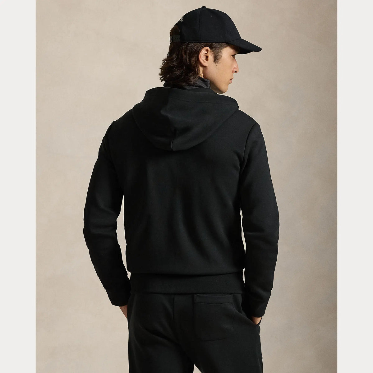Veste Capuche Ralph Lauren Noir - SWEAT À CAPUCHE À DOUBLE MAILLE AVEC FERMETURE ÉCLAIR INTÉGRALE Ralph Lauren