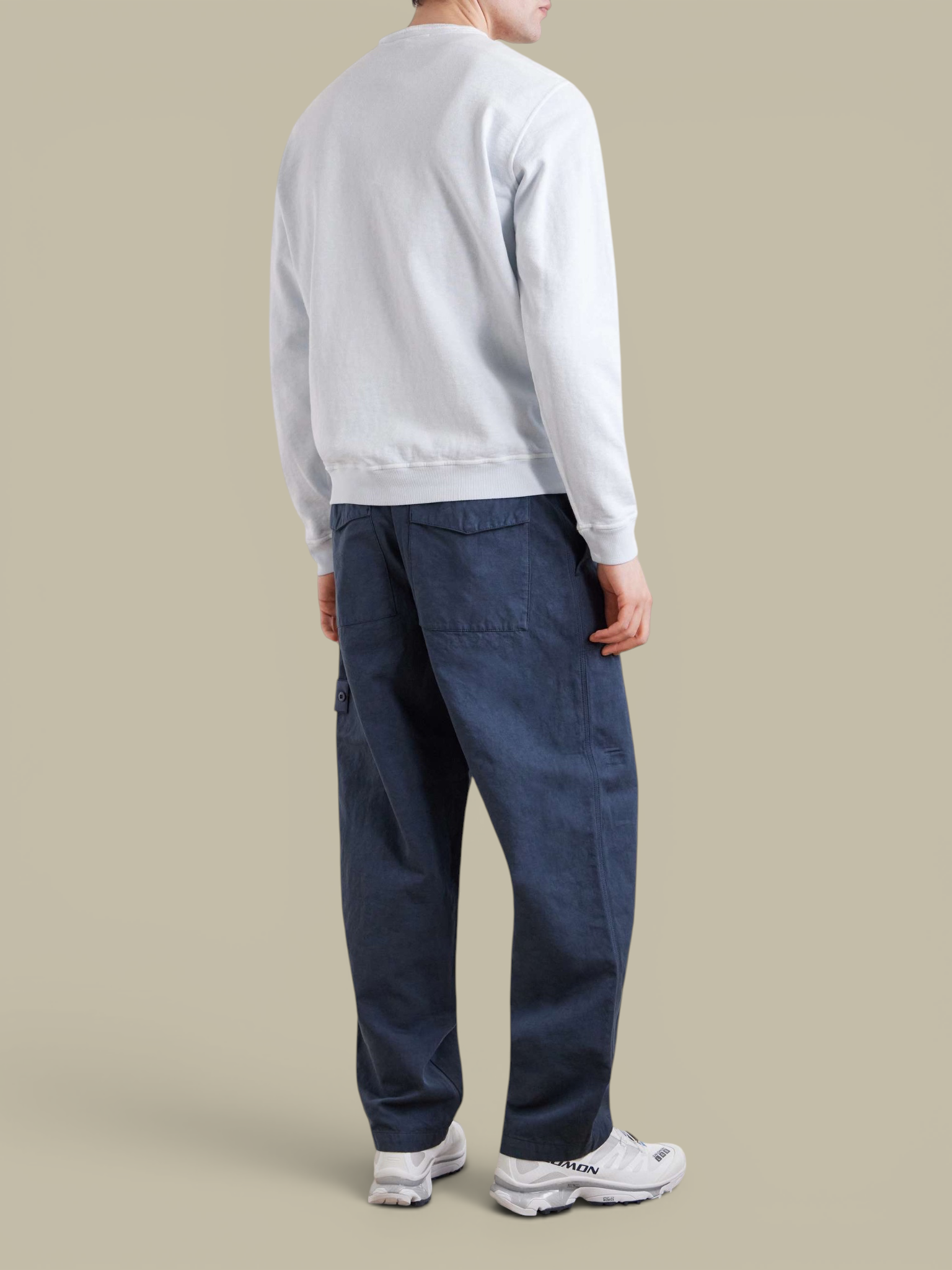 Sweat Stone Island Bleu Ciel - Col Rond Stone Island